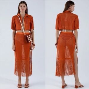 NWT | My Beachy Side Camelia Set Skirt + Top Size Small